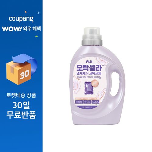 피지 모락셀라 실내건조 냄새제거 세탁세제 화이트머스크향 본품, 2.1L, 1개