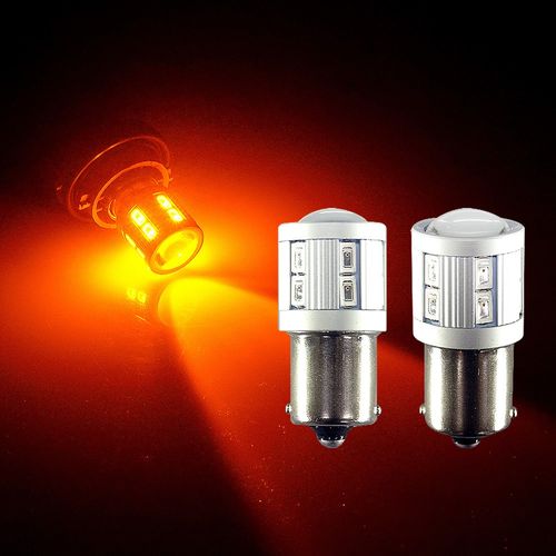 삼항LED 12V-24V 자동차량 3W 하이파워 LED램프, 12V용 옐로우 싱글타입, 1개