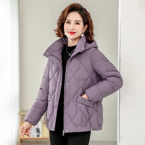 POMTOR 중장년 얇은 패딩 쇼트 숏패딩
