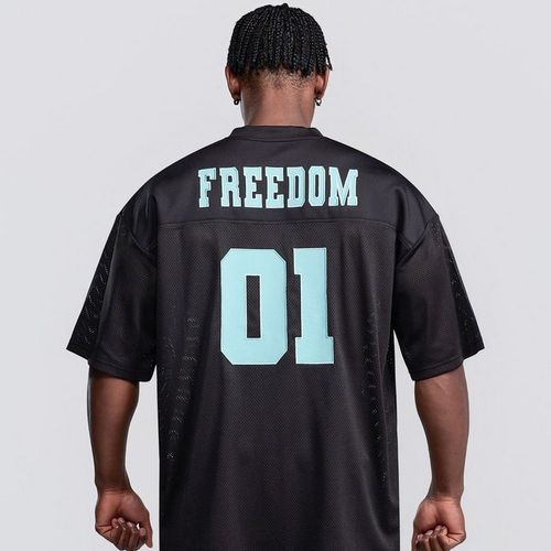 프리덤 FREEDOM 메쉬 럭비 져지 블랙 라이트 틸 115772