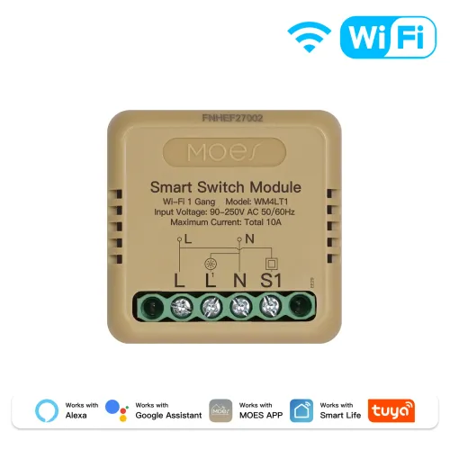 MOES 투야 스마트 미니 스위치 모듈 WiFi ZigBee 1-4 갱 DIY 타이머 원격 제어 홈 자동화 알렉사 구글 호환